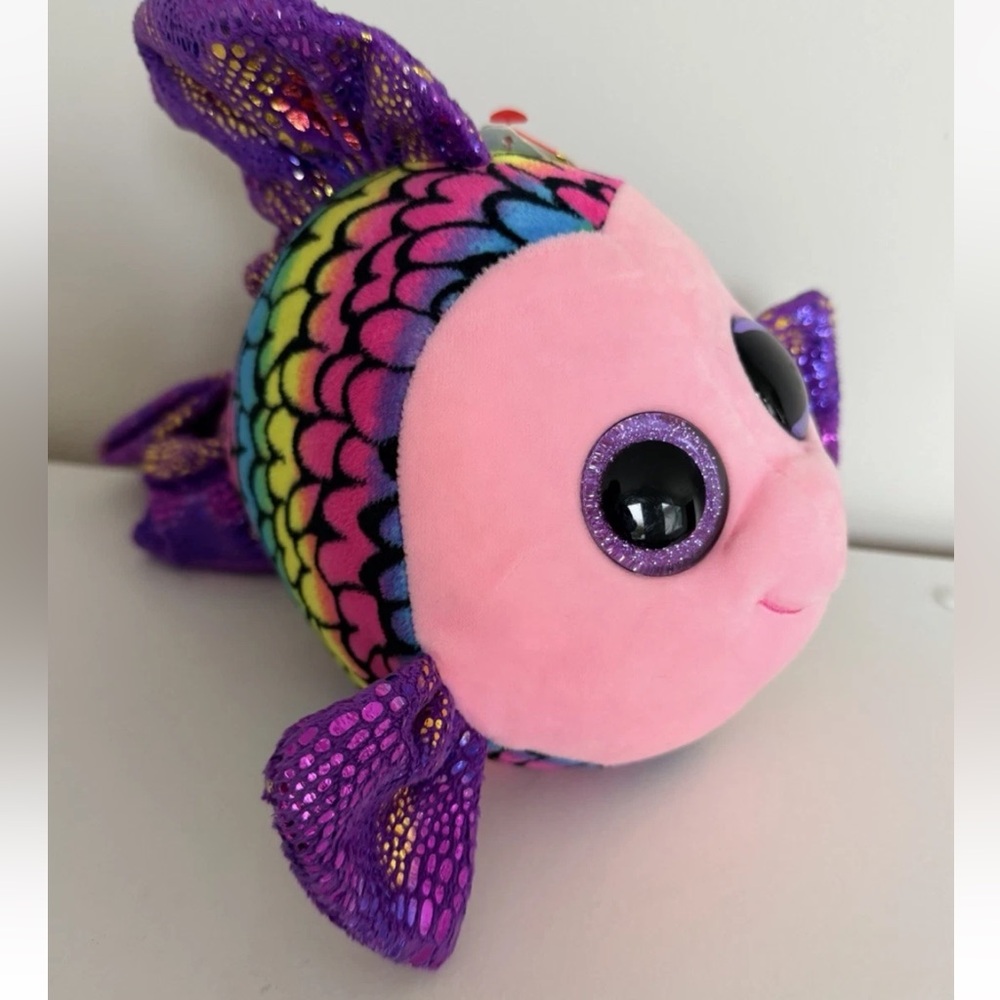 TY Beanie Boos - FLIPPY the Tropical Fish 8”Plush Stuffed Animal Toy NEW bright